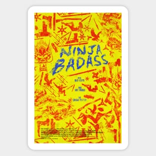 Ninja Badass Poster Sticker